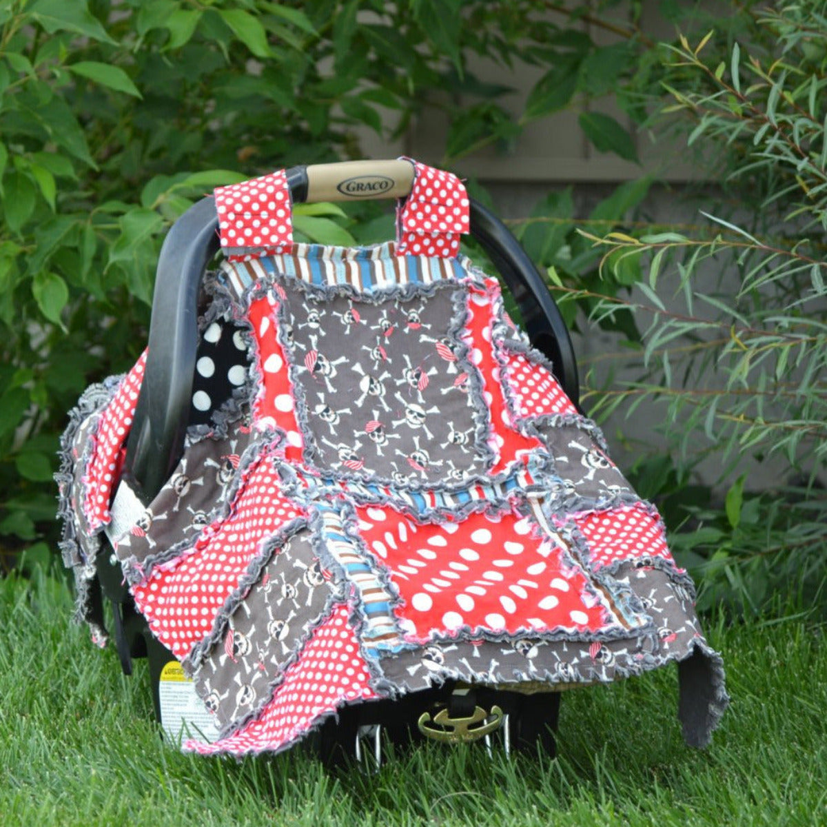 Addy Mae Rag Quilt Pattern for Baby Car Seat Cover