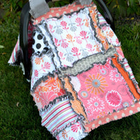 Addy Mae Rag Quilt Pattern for Baby Car Seat Cover