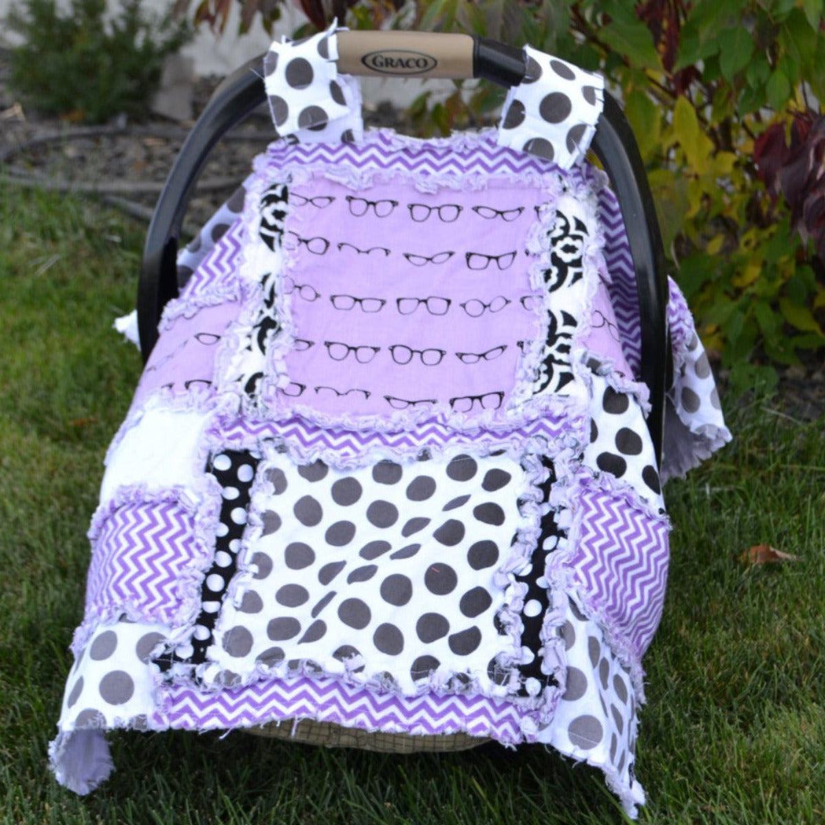 Addy Mae Rag Quilt Pattern for Baby Car Seat Cover