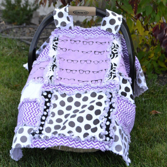 Addy Mae Rag Quilt Pattern for Baby Car Seat Cover