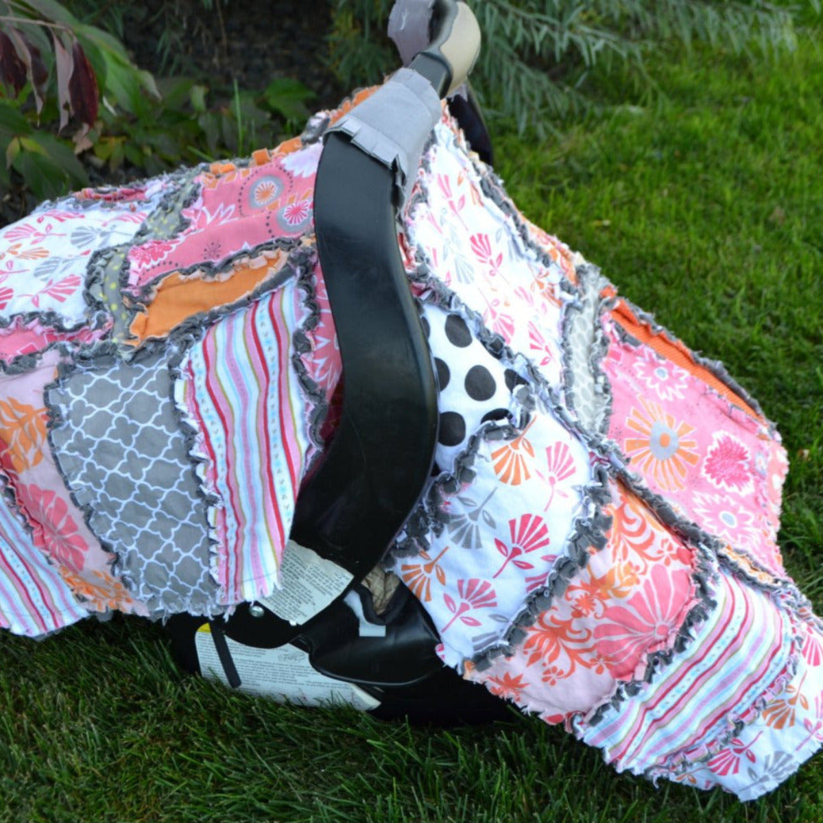 Addy Mae Rag Quilt Pattern for Baby Car Seat Cover