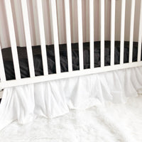 Pom Pom Gathered Crib Skirt - A Vision to Remember