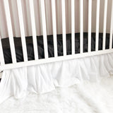 Pom Pom Gathered Crib Skirt - A Vision to Remember