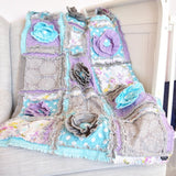 Baby Rag Quilt for Sale for Girls; Vintage Purple - A Vision to Remember