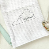 Embroidered State Kitchen Towel - A Vision to Remember