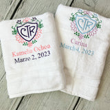 Girl LDS Baptism Towel with Name - A Vision to Remember