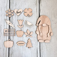 Gnome Craft Kit with Interchangeable Seasons - A Vision to Remember