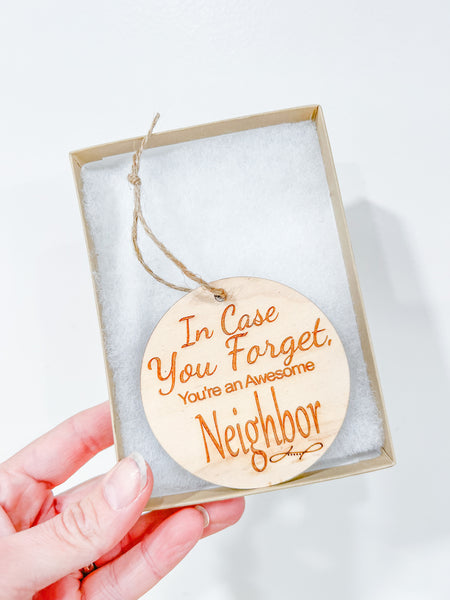 Best Neighbor Ever Ornament – Lalalucyblue Screen Printing