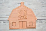 Wooden Barn Craft Kit with Interchangeable Quilt Blocks - A Vision to Remember