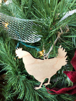 Wooden Farm Christmas Ornament - Cow, Pig, Horse, Sheep, Chicken - A Vision to Remember