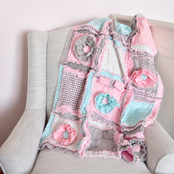 Ruffle Flower Rag Quilt Pattern - A Vision to Remember