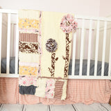 Blush Pink Ruffle Crib Skirt for Baby Girl Nursery Bedding - A Vision to Remember