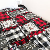 Woodland Crib Bedding | Red, Black, Plaid - A Vision to Remember