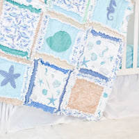 Beach Baby Bedding Rag Quilt - A Vision to Remember