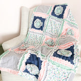 Floral Crib Bedding | Blush, Navy Blue - A Vision to Remember
