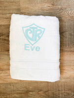LDS Baptism Towel with Name - A Vision to Remember