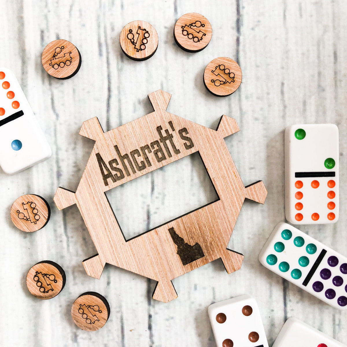Custom Mexican Train Game Card - A Vision to Remember