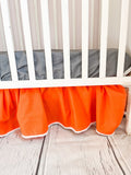 Pom Pom Gathered Crib Skirt - A Vision to Remember