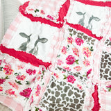 Cow Baby Quilt Nursery Bedding - A Vision to Remember