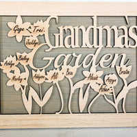 Wooden Grandma’s Garden Mother’s Day Gift - A Vision to Remember