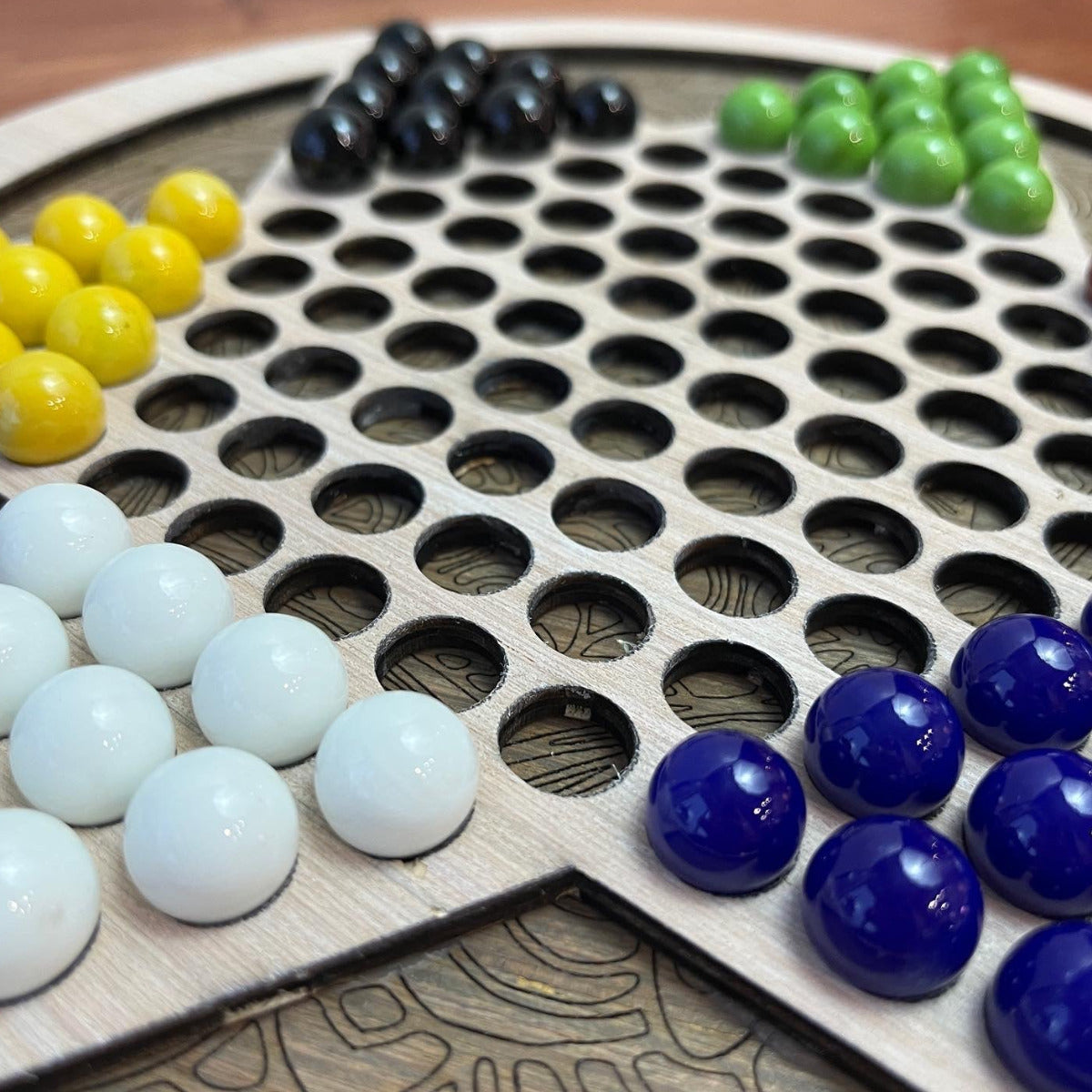 Engraved Chinese Checkers - A Vision to Remember