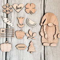Gnome Craft Kit with Interchangeable Seasons - A Vision to Remember