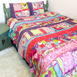 Shabby Rag Quilt Girl Bedding, Twin thru King Size - A Vision to Remember