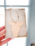 Wooden Farm Christmas Ornament - Cow, Pig, Horse, Sheep, Chicken - A Vision to Remember