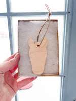 Wooden Farm Christmas Ornament - Cow, Pig, Horse, Sheep, Chicken - A Vision to Remember