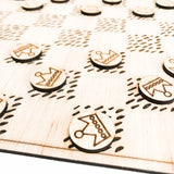 Engraved Checkers and Chess Game Board - A Vision to Remember