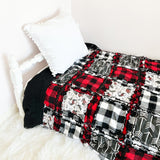 Woodland Crib Bedding | Red, Black, Plaid - A Vision to Remember