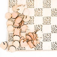 Engraved Checkers and Chess Game Board - A Vision to Remember