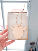 Wooden Farm Christmas Ornament - Cow, Pig, Horse, Sheep, Chicken - A Vision to Remember
