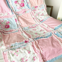 Shabby Baby Girl Rag Quilt - A Vision to Remember