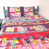 Shabby Rag Quilt Girl Bedding, Twin thru King Size - A Vision to Remember