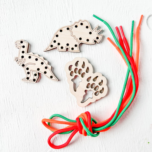 Wooden Lace Up Toys, Many Styles Available - A Vision to Remember
