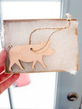 Wooden Farm Christmas Ornament - Cow, Pig, Horse, Sheep, Chicken - A Vision to Remember