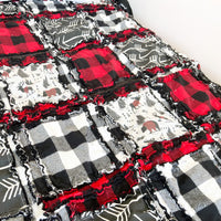 Woodland Crib Bedding | Red, Black, Plaid - A Vision to Remember