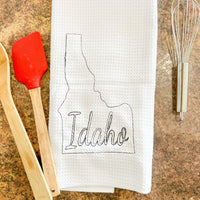 Embroidered State Kitchen Towel - A Vision to Remember
