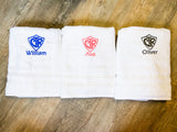 LDS Baptism Towel with Name - A Vision to Remember