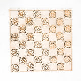 Engraved Checkers and Chess Game Board - A Vision to Remember