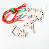 Wooden Lace Up Toys, Many Styles Available - A Vision to Remember