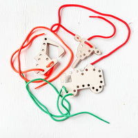 Wooden Lace Up Toys, Many Styles Available - A Vision to Remember