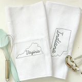 Embroidered State Kitchen Towel - A Vision to Remember