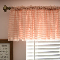 Blush Pink Country Ruffle Valance