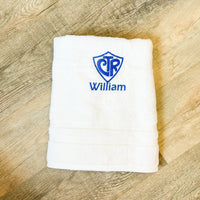 LDS Baptism Towel with Name - A Vision to Remember