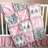 Pink Elephant Baby Bedding - A Vision to Remember