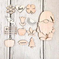 Gnome Craft Kit with Interchangeable Seasons - A Vision to Remember