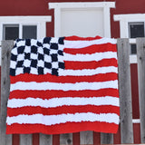 Patriotic Quilt Pattern Rag Quilt Style - A Vision to Remember