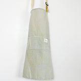 Waterproof Gray Striped Apron with optional Custom Embroidery - A Vision to Remember